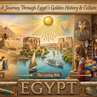 Pyramids of Giza and Nile River Egypt travel experience for young travelers group tour 2026