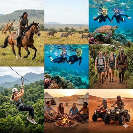 Young travelers enjoying unforgettable adventures in Africa for young travelers, including safari moments, cultural experiences, and scenic group travel across Africa.